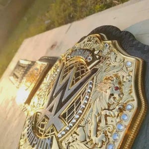 World Heavyweight Championship Replica Wrestling Title Belt Adult Size 6mm