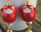 Maneki Neko Cat Earrings