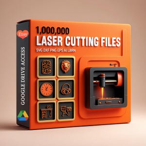 1,000,000 Laser Cut Files Mega Pack | SVG DXF CNC | Glowforge Cricut xTool | 2D and 3D cutting engraving design bundle 2025