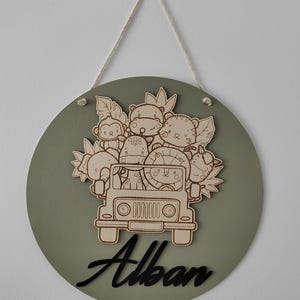 Wooden wall decoration for children&#39;s room.