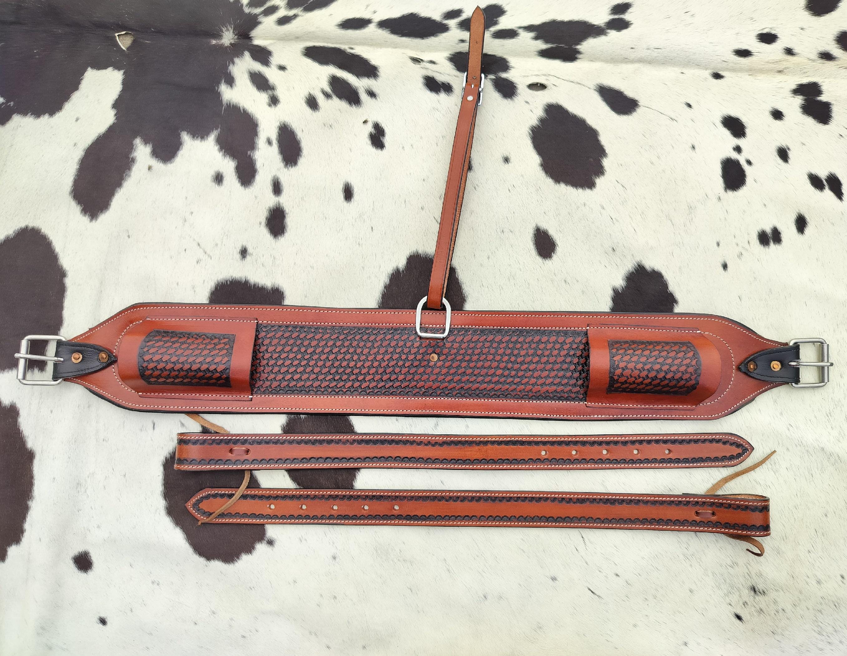 Western Horse Saddle Cinch Horse Saddle Girth Padded Cinch With Billets ...