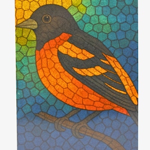 Oriole de Baltimore carte intérieure vierge avec enveloppe, toutes les occasions, remerciement anniversaire amitié rétablissement carte de voeux célébration