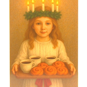 Tarjeta interior en blanco para el Día de Santa Lucía, sobre para toda ocasión, agradecimiento, cumpleaños, amistad, saludo de recuperación, nota personalizada, tarjeta de Navidad