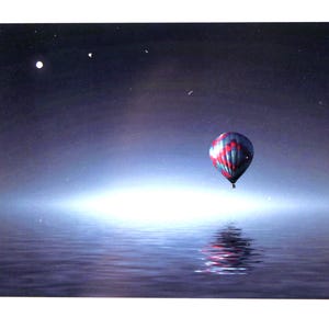 Luchtballon wenskaart blanco binnenkant voor alle gelegenheden bedankt verjaardag beterschap vriendschap viering gepersonaliseerde envelopkaart