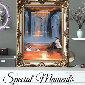 Retrato pareja familia digital en la playa, Dubai, Torre Eiffel, Disneyland... archivo personalizado para compartir e imprimir. imagen de amor boda