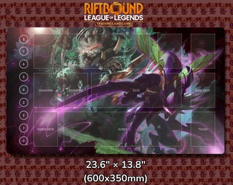 Rengar V9 - Tapis de jeu pour jeu de cartes à collectionner RiftBound