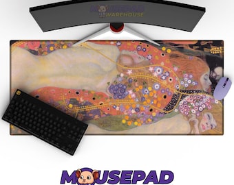 Gustav Klimt Water Serpents II Mousepad – Extended Desk Mat