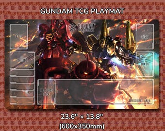 Char MS Gundam TCG Playmat