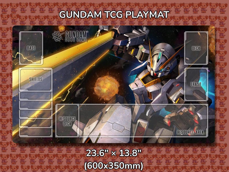 Woundwort Gundam TCG Playmat Mockup