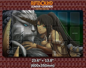 Rengar V16 - Tapis de jeu pour jeu de cartes à collectionner RiftBound