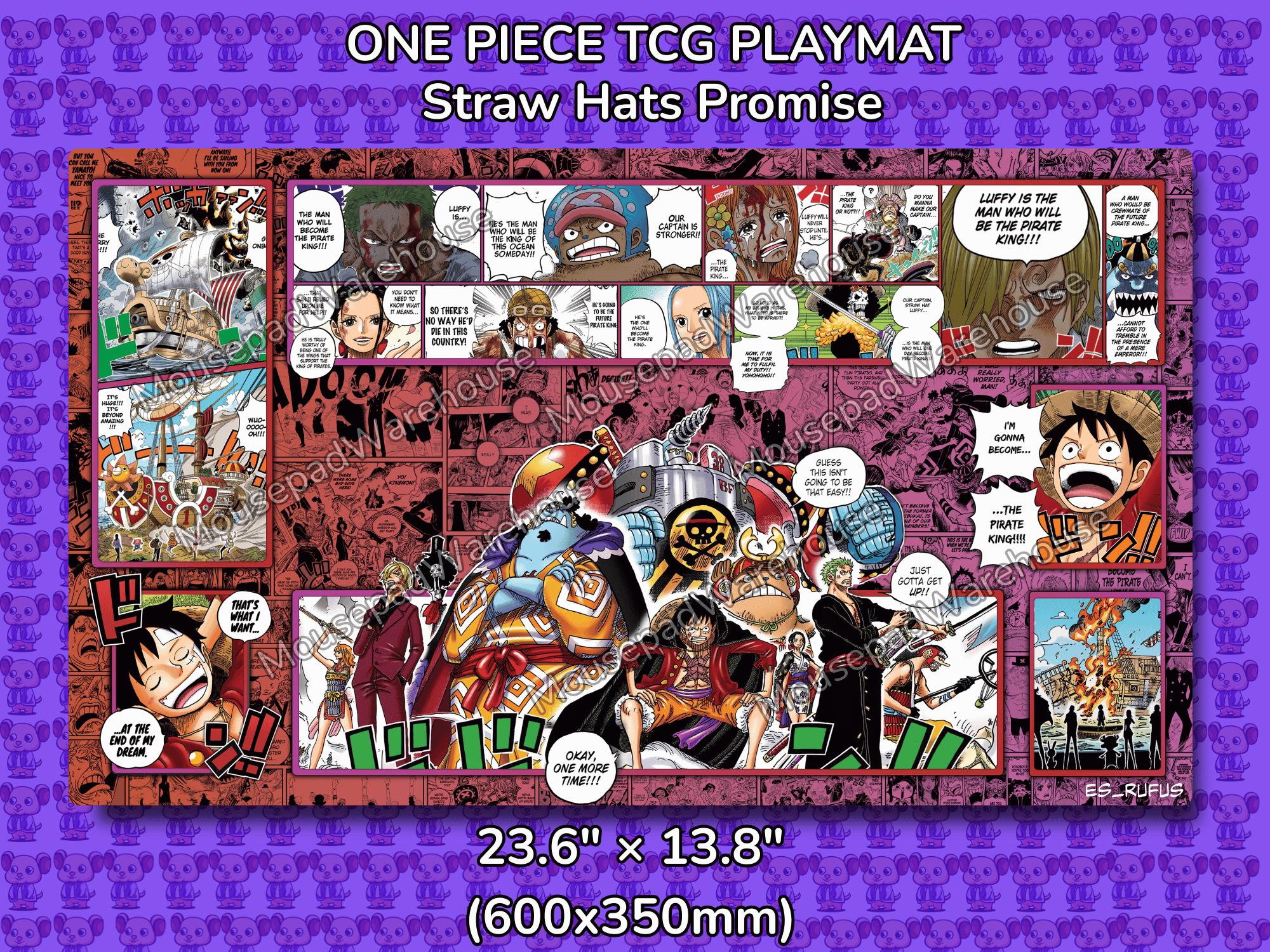 Straw Hat Promise One Piece TCG Playmat - Etsy