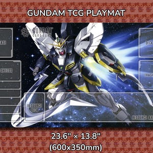 Sandrock Custom Gundam TCG Playmat Mockup