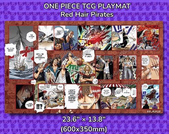 Red Hair Pirates One Piece TCG Playmat