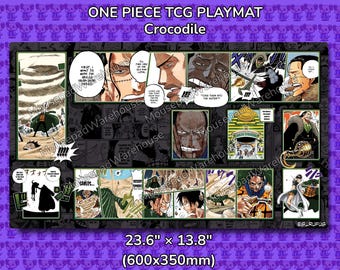 クロコダイル・バロックワークス ワンピースTCGプレイマット：ステッチ