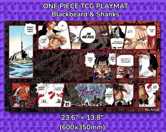 Blackbeard & Shanks One Piece TCG Playmat