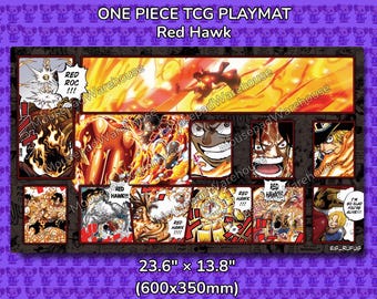 デジタルワンピースTCGプレイマット：マルコ 赤青リーダープレイマット