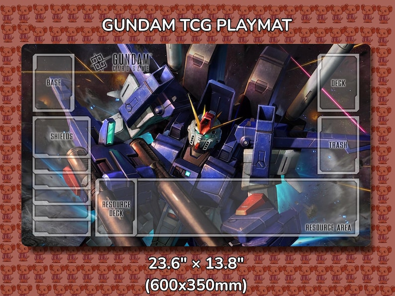 Full Armor ZZ Gundam TCG Playmat Mockup