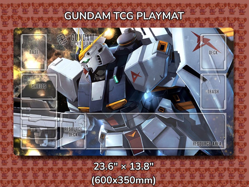 Hi Nu RX932 V2 Gundam TCG Playmat Mockup