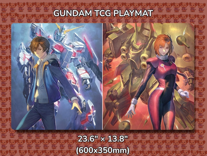 Marida Banagher no Layout Gundam TCG Playmat Mockup