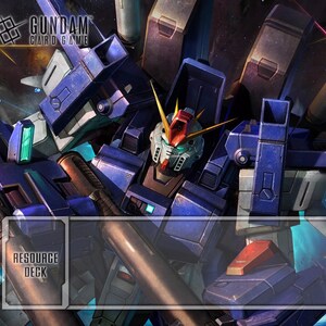 Full Armor ZZ Gundam TCG Playmat