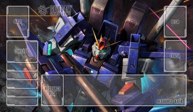 Full Armor ZZ Gundam TCG Playmat