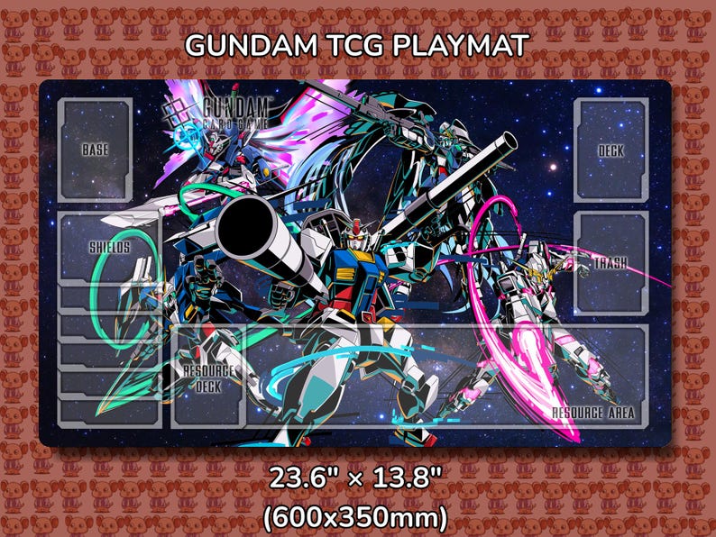 MCs Gundam TCG Playmat Mockup