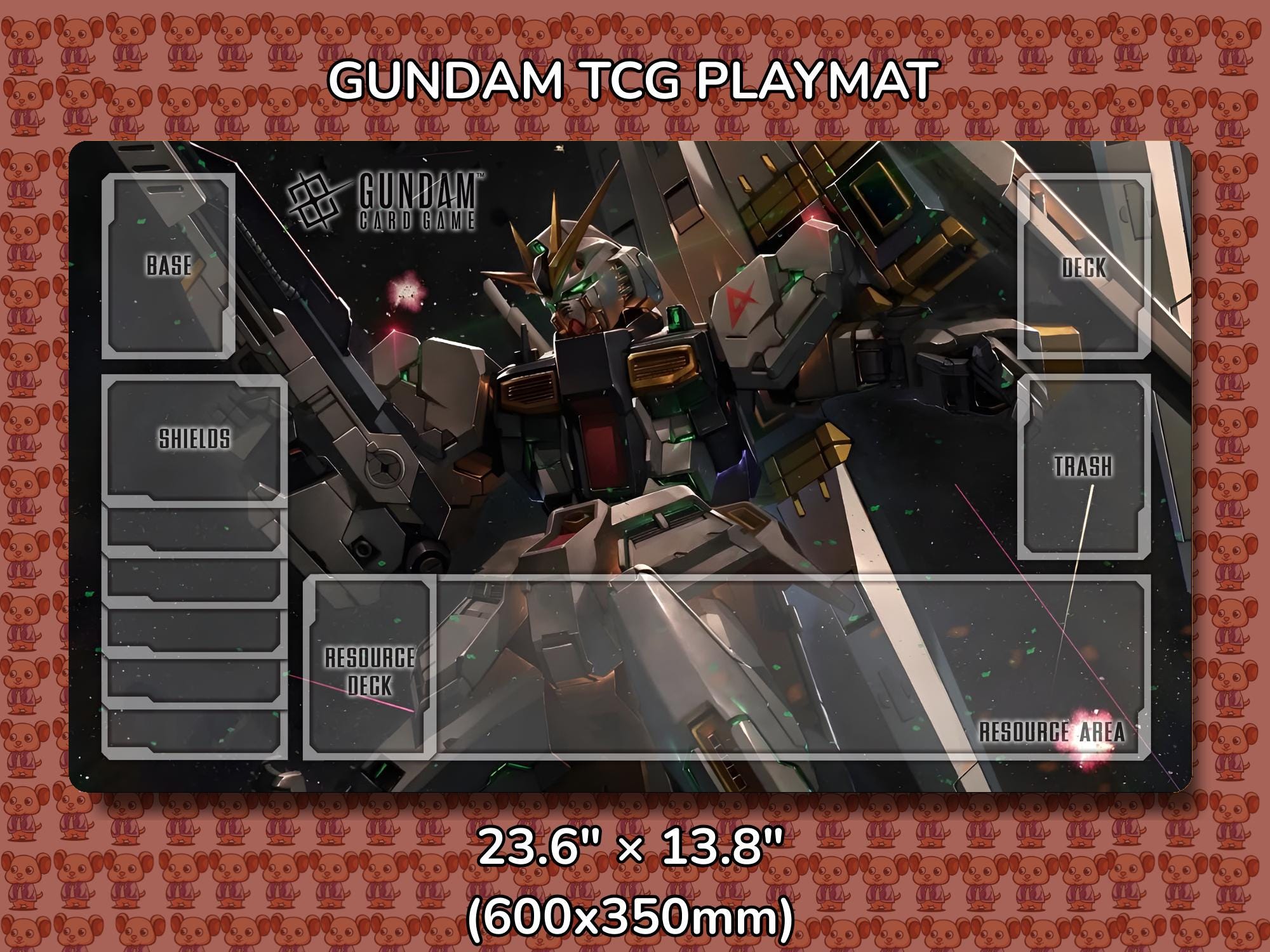 Gundam Card Game Playmat Nu - Etsy Canada