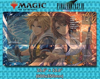 Tidus & Yuna Tapis de jeu Magic the Gathering x Final Fantasy JCC