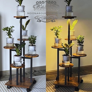 Plant Stand Indoor / Grow Lights,5 Tiered Flower Pot Stand Holder Corner Plant Stands