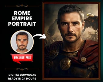 Anpassat porträtt av Romarriket: Personlig gladiatorkonst (digital nedladdning)