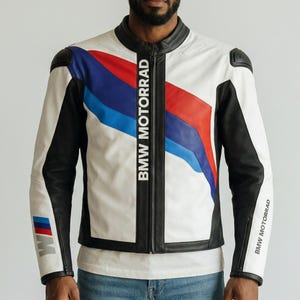 BMW Downforce motorcycle leather jacket for riding with protection