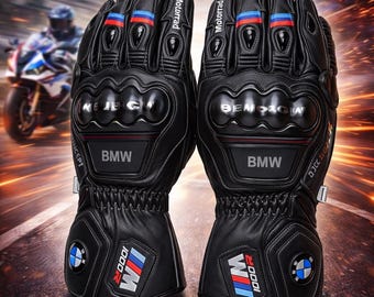 Leren BMW Motorrad Racing-handschoenen, motorbescherming, performance grip