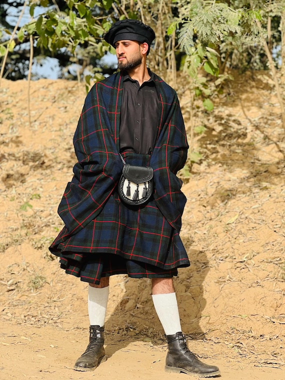 Highland Scottish Great Kilt Handmade Traditional Great Kilt