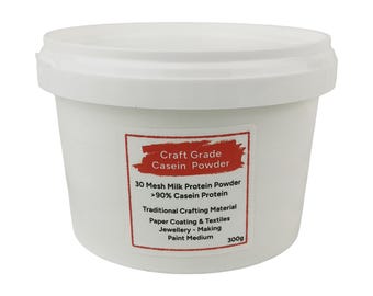 Craft casein powder. Sourced from waste milk. 300g