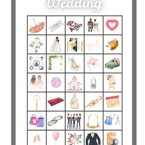 ビンゴカード - 結婚式、ホリデー、独身パーティー、独身女性向けパーティー、独身男性向けパーティー、独身男性向け結婚式、誕生日プレゼントのアイデア、楽しいパーティーゲーム、家族の時間、旅行ゲーム