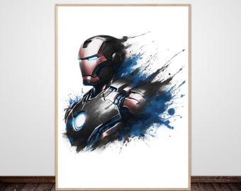 Superhero Comic Art Print • Boys Room Decor (Digital Download)