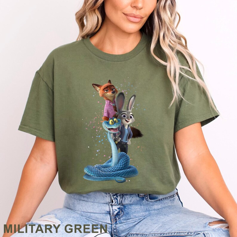 Zootopia 2 Disney Shirt, Walt Disney World Shirt, Judy Hopps Nick Wilde Gary De'Snake Shirt, Disneyland Zootopia Shirt 654667 bild 11