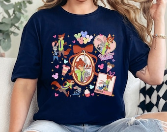 Coquette Bow Watercolor Zootopia Shirt, Judy Hopps Shirt, Nick Wilde Shirt, Welcome To Zootopia Disney Shirt, Locket Zootopia Tee 653861