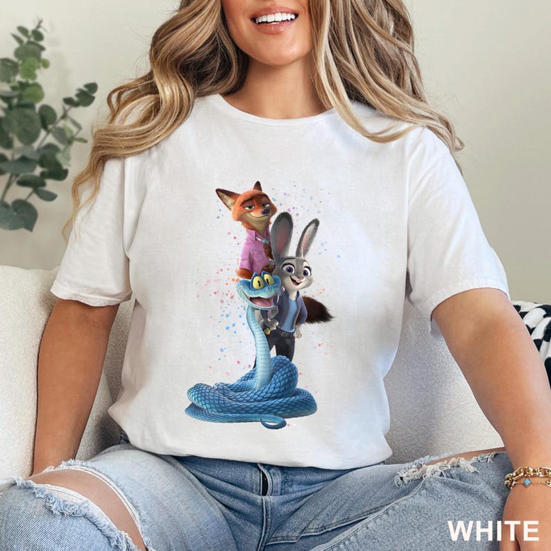 Zootopia 2 Disney Shirt, Walt Disney World Shirt, Judy Hopps Nick Wilde Gary De'Snake Shirt, Disneyland Zootopia Shirt 654667 bild 18