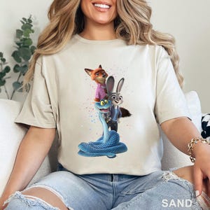 Zootopia 2 Disney Shirt, Walt Disney World Shirt, Judy Hopps Nick Wilde Gary De'Snake Shirt, Disneyland Zootopia Shirt 654667 bild 1