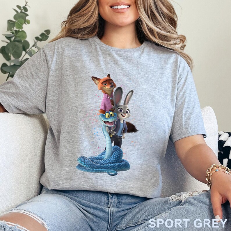Zootopia 2 Disney Shirt, Walt Disney World Shirt, Judy Hopps Nick Wilde Gary De'Snake Shirt, Disneyland Zootopia Shirt 654667 bild 17