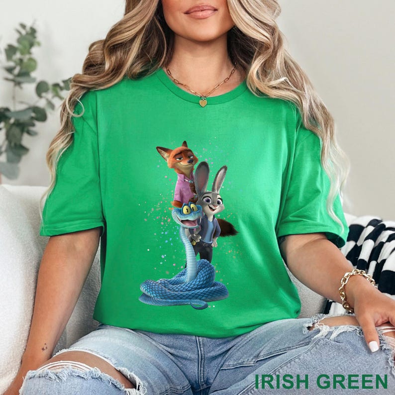 Zootopia 2 Disney Shirt, Walt Disney World Shirt, Judy Hopps Nick Wilde Gary De'Snake Shirt, Disneyland Zootopia Shirt 654667 bild 6