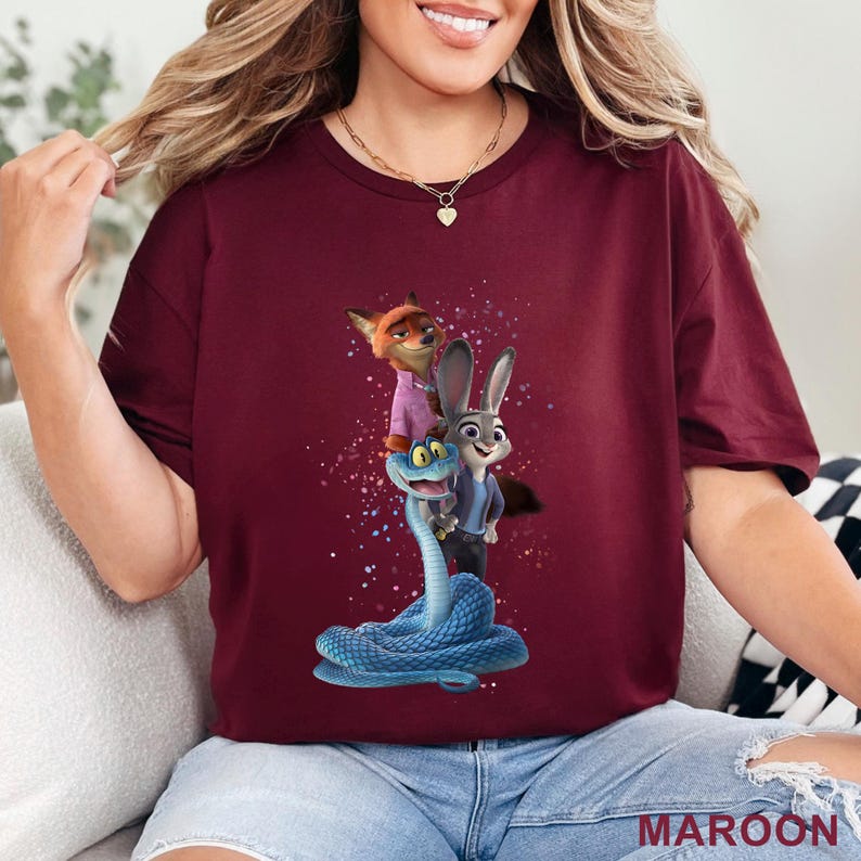 Zootopia 2 Disney Shirt, Walt Disney World Shirt, Judy Hopps Nick Wilde Gary De'Snake Shirt, Disneyland Zootopia Shirt 654667 bild 10