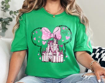 Disney Castle Minnie Shirt, Disney Castle Shirt, Disney Minnie Mouse Shirt, Disney Family Trip Shirt, Magic Kingdom Shirt 652532