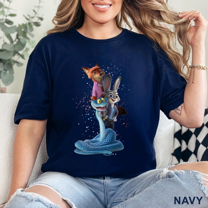 Zootopia 2 Disney Shirt, Walt Disney World Shirt, Judy Hopps Nick Wilde Gary De'Snake Shirt, Disneyland Zootopia Shirt 654667 bild 12