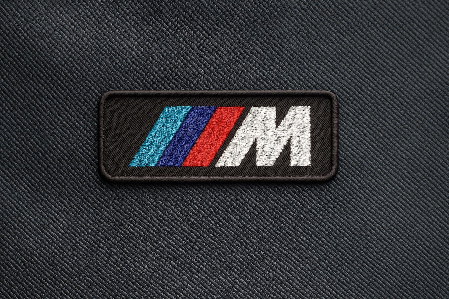 2-Pack BMW Logo Iron-On Patches - Embroidered For Custom Clothes & Bags