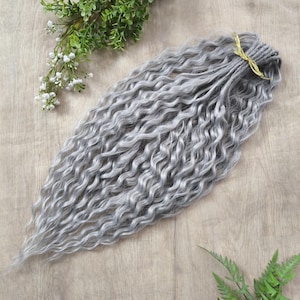 Silver DE dreaded curls (regular or push-up/dolly)