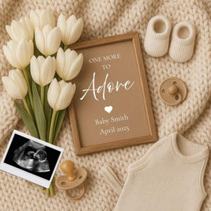 Pregnancy Announcement Video Template, Editable & Customizable Digital Baby Reveal,Perfect for Sharing News,Baby Birth Announcement Template