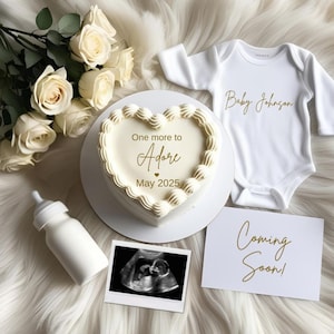 Animated Pregnancy Reveal Video, Editable Canva Template for Social Media, Friends, and Family, Digital Baby Announcement, Instant Download