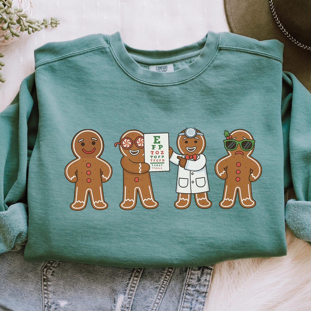 Optometry Gingerbread Christmas Shirt, Christmas Cookies Optometrist ...